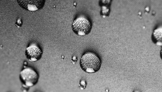 glove with water droplets
