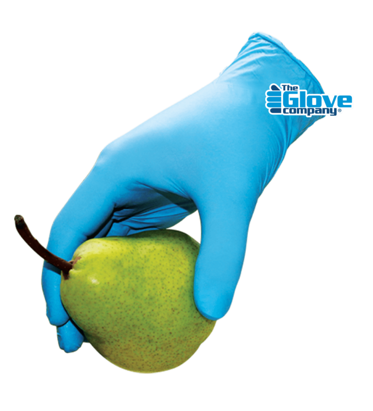 Microlite Glove holding Pear