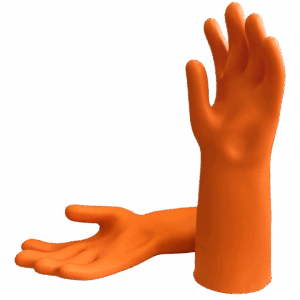 Voltage Rubber Dielectric Glove (Class 0) 1000V AC rms